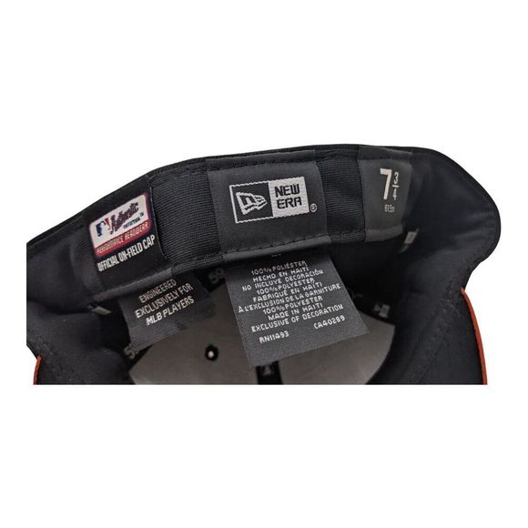 New Era Black and Orange Baseball Cap - Picture 5 of 5